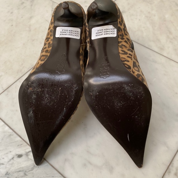 Italian Animal Print Leopard Boots 37/ US 7 - Picture 11 of 13